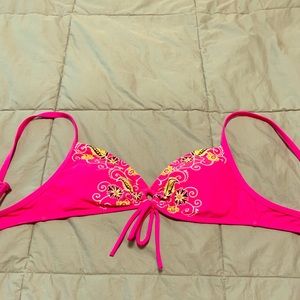 Athleta hot pink/ fuchsia bikini top! XS